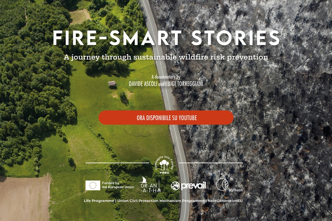 FIRE-SMART STORIES: un documentario sulla prevenzione innovativa degli incendi nel Sud Europa