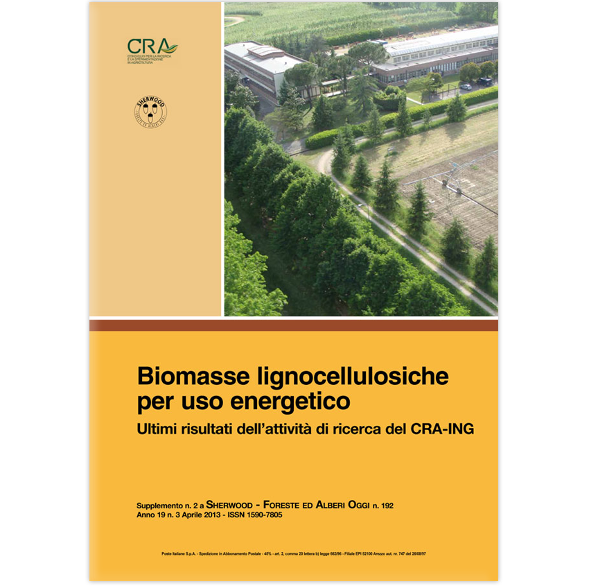 32 3 CRA Biomasse lignocellulosiche per uso energetico Speciale Sherwood 2013